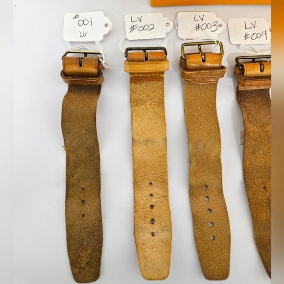 Louis Vuitton Authentic Powanie Vachetta Leather Luggage Strap in Tan - Picture 9 of 13